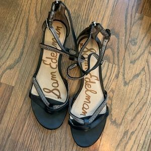 Black studded sandals